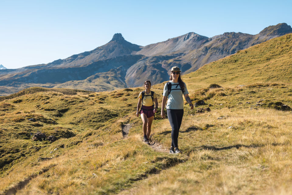 Wanderer am Flumserberg