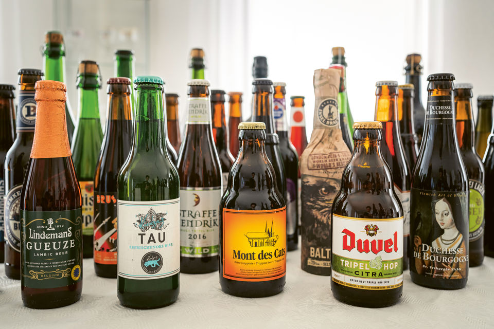 Foto der Biersammlung von Alex Rinderknecht, Leiter Credit Office der St.Galler Kantonalbank und diplomierter Biersommelier